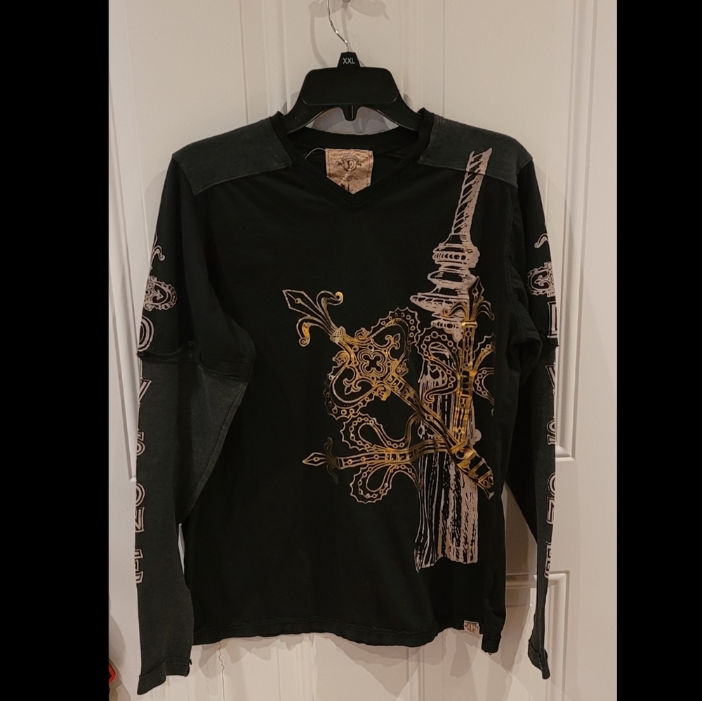 Division Boutique LS Black w/ Grey Thermal Sleeves